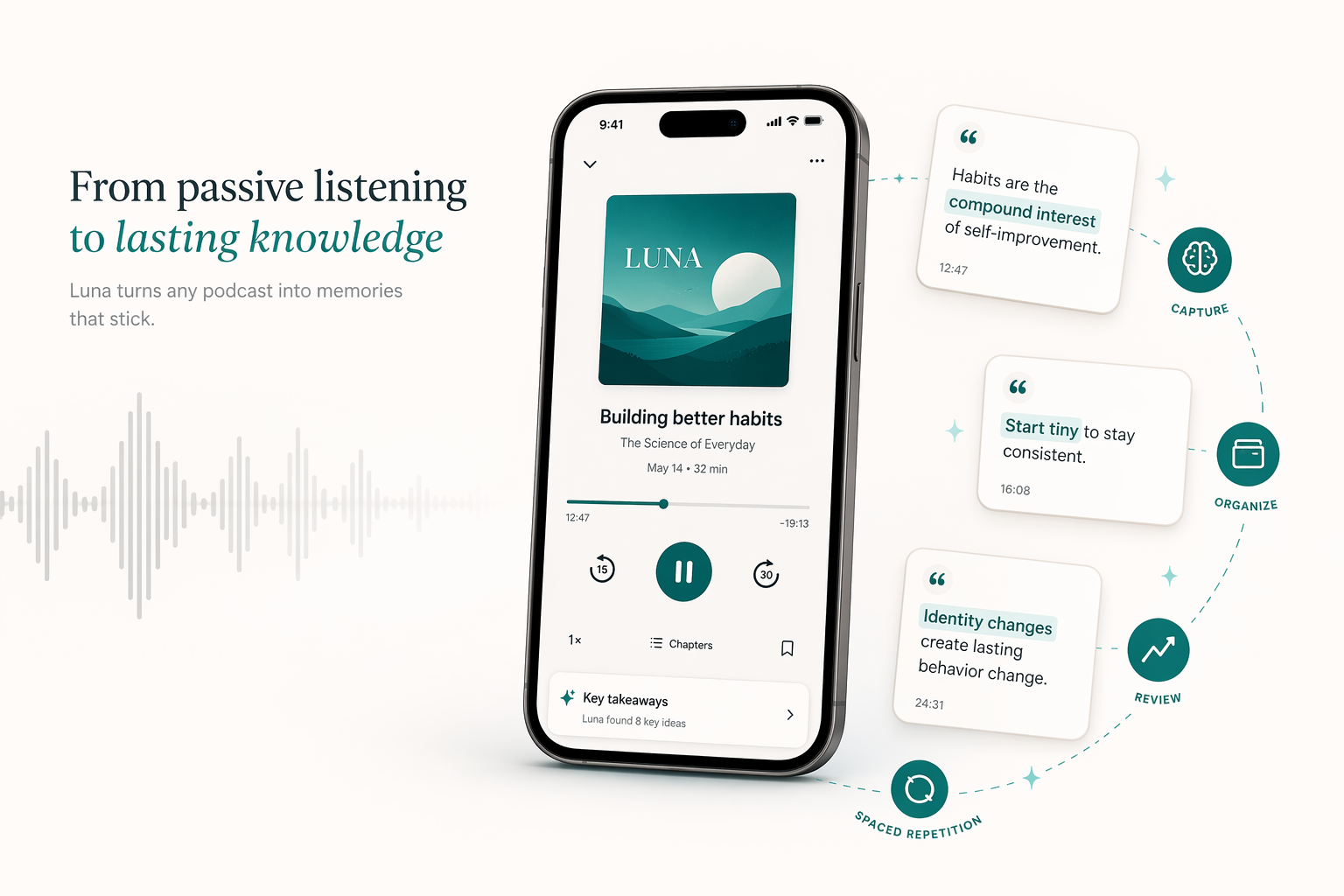 Why Podcast Apps Don't Help You Learn (And What Luna Does Differently)